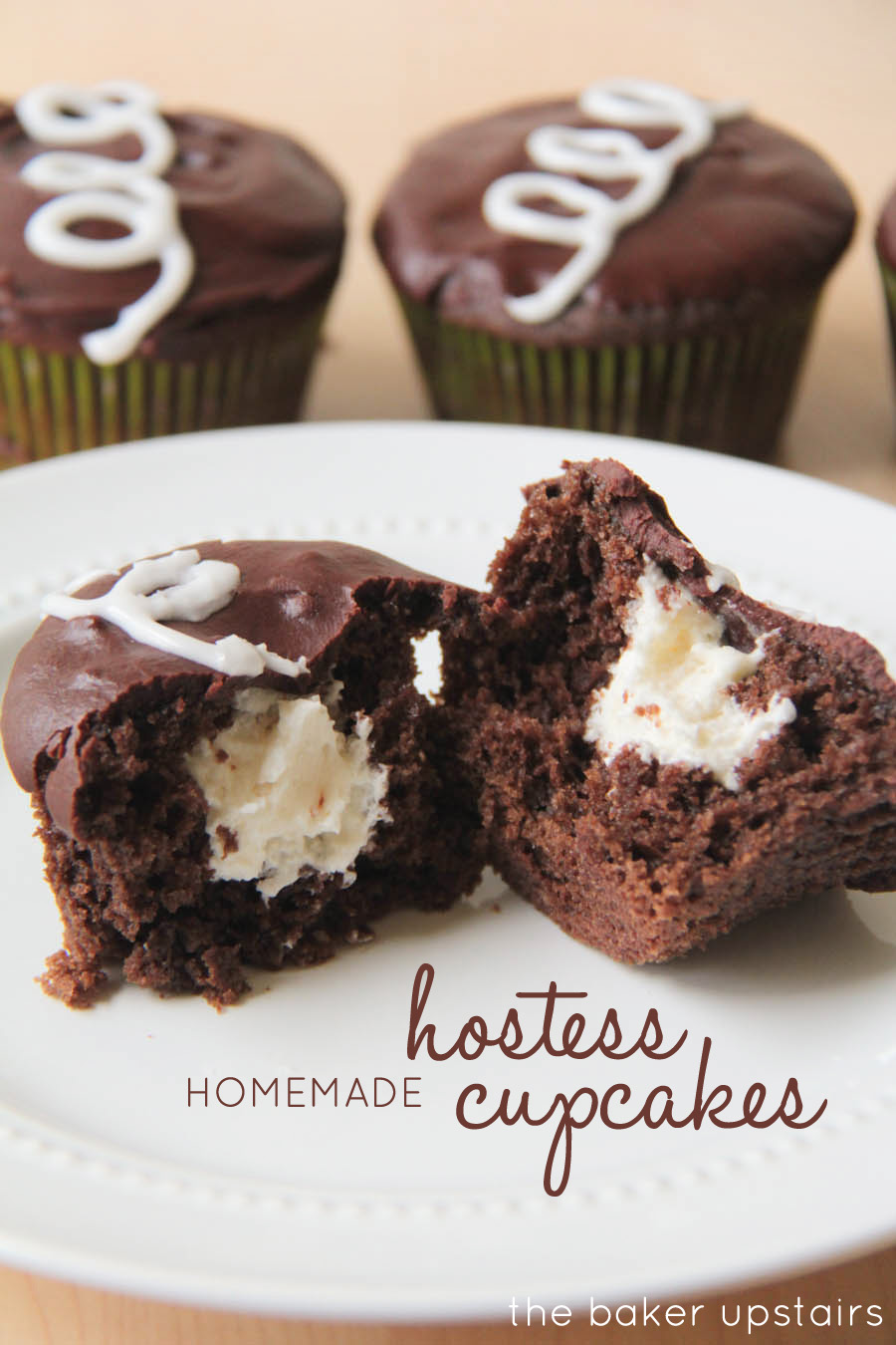 The Baker Upstairs homemade hostess cupcakes