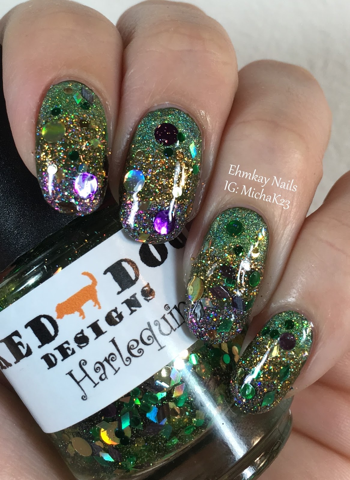mardi gras nail polish ideas