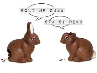 Uskrs čokoladni zečići smiješne slike