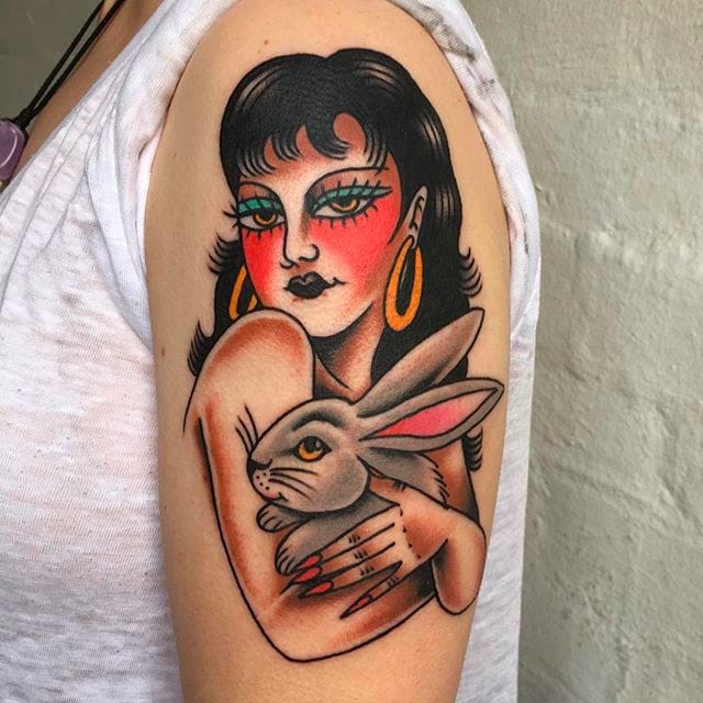 Sensual Pin-up Girl Tattoos by Rachie Rhatklor