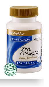zinc complex, khasiat,untuk lelaki, ekzema, seks lelaki