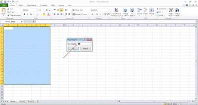 Mengatur Lebar / Panjang Kolom Secara Bersamaan pada Microsoft Excel 