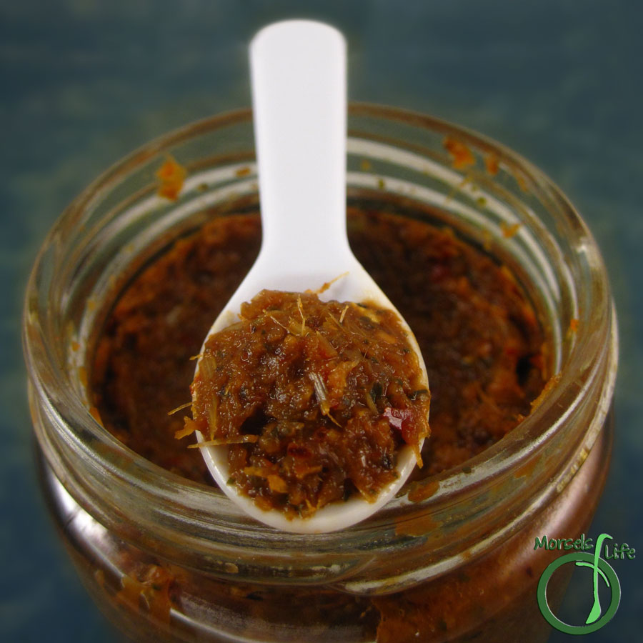 Morsels of Life - Thai Red Curry Paste - An intensely flavorful and spicy Thai red curry paste made from a blend of chilies, spices, lemongrass, lime, onions, garlic, ginger, and cilantro.