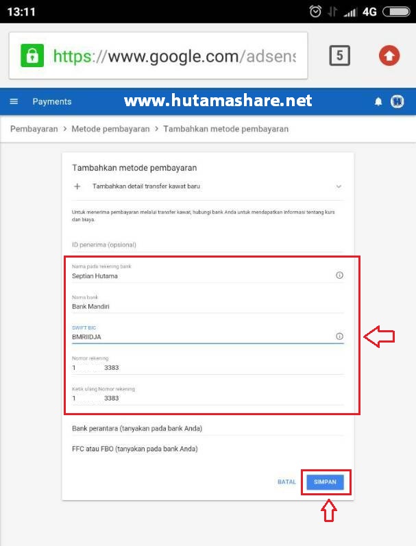 Google AdSense dan Kemudahan Pencairan Dana Melalui ATM BNI