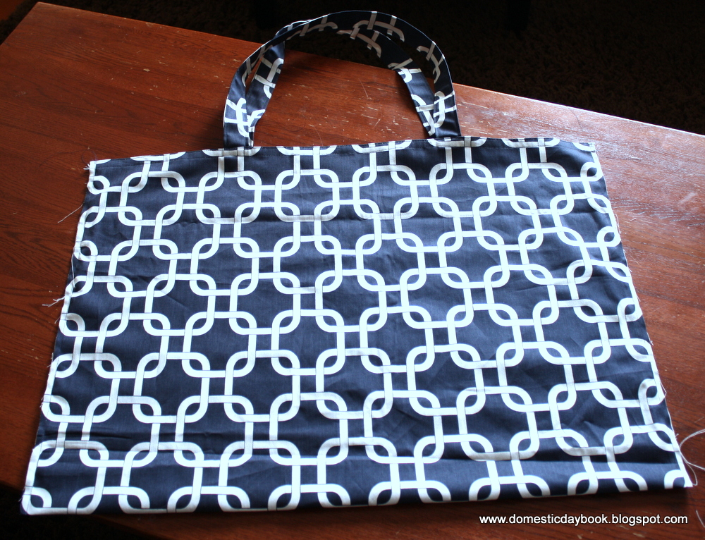 Simple Oversized Tote Bag with French Seams