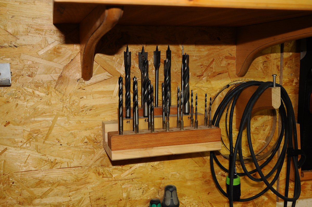 12-Loch Sechskant-Bohrerhalter – 4 Stück Organizer Für Schraubendreher-Bits In Schwarz & Rot