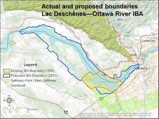 Image of boundaries in Lac Deschenes 