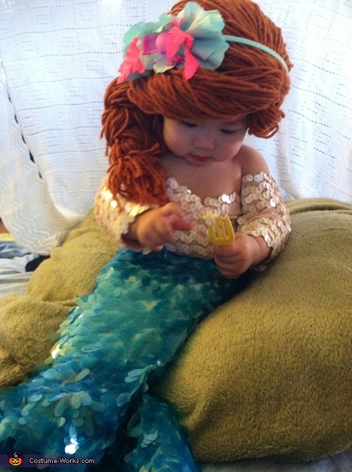 Little Mermaid DIY Halloween costume for baby girl Try these 10 best Halloween costume for baby. DIY mermaid Halloween costume ideas for baby girl. Baby first Halloween costume ideas. Halloween costume ideas for 0-2 year old baby girl. DIY homemade mermaid costume for girl. Awesome and cute homemade baby Halloween costume ideas. Handmade Halloween costume ideas for baby. DIY Halloween costume for baby. DIY Baby Halloween costume ideas. Halloween costume for toddlers. Halloween costume for preschool.