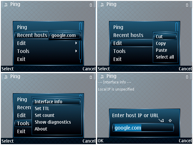 Ping interface