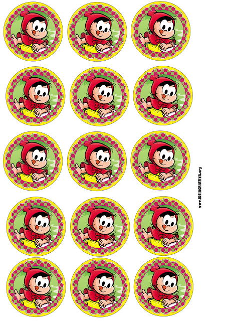 Pirulito Personalizado Chapeuzinho Vermelho com rótulo para imprimir grátis