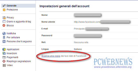 Disattivare o cancellare il tuo account FaceBook