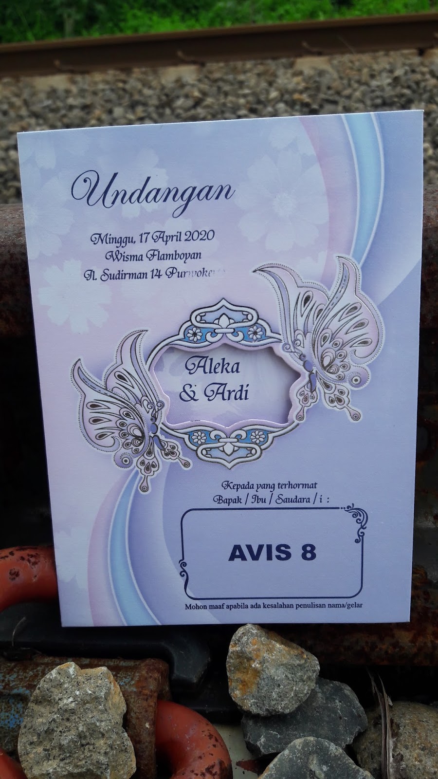 UNDANGAN BLANGKO AVIS 8 MURAH Rp 1200san