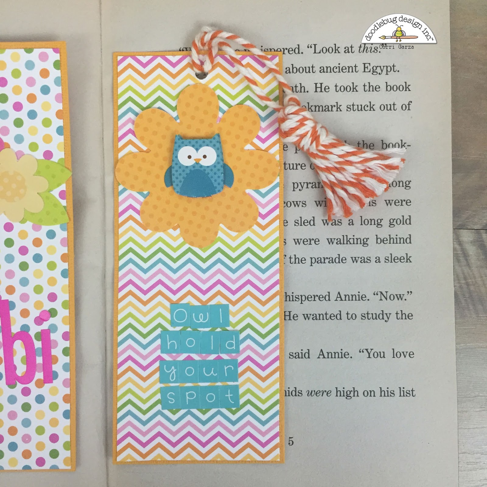 Doodlebug Design Inc Blog Chunky Twine Challenge Bookmarks by Corri