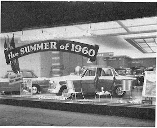 Summer 1960 window display - Mumfords