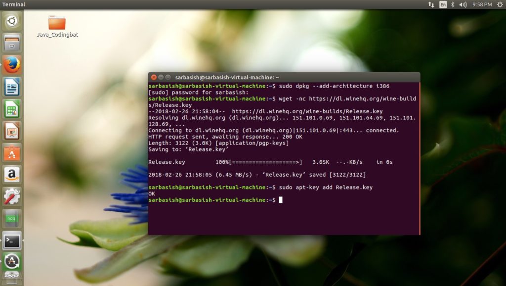 How to install Wine on Ubuntu or Linux Mint using Terminal