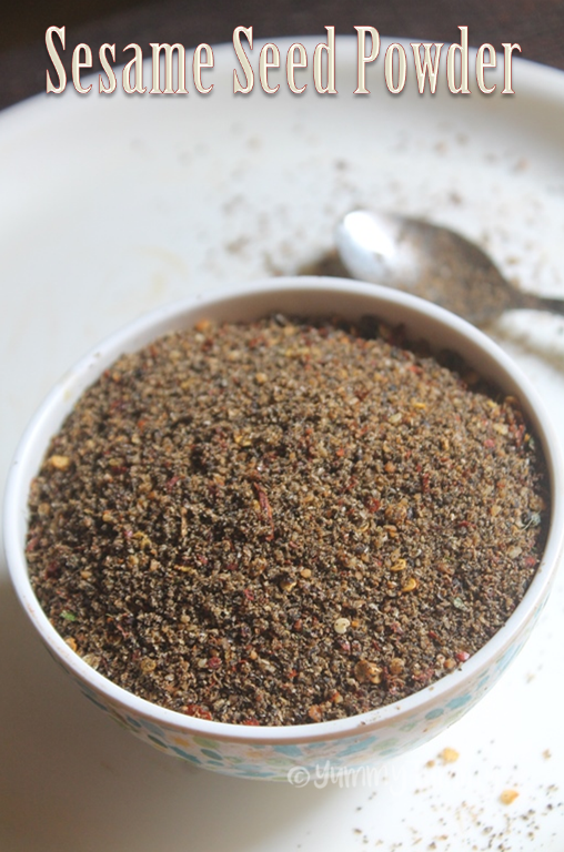 Sesame Seed Powder Recipe Ellu Podi Recipe Yummy Tummy