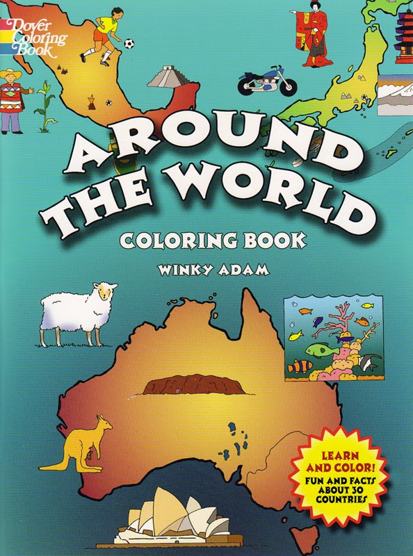 Ebooks for Children Blog (children09): Dover Coloring Book - Around The