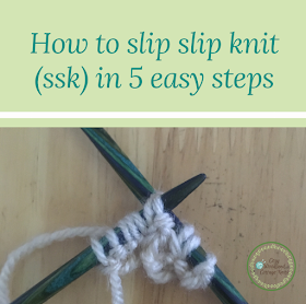How to slip slip knit (ssk)