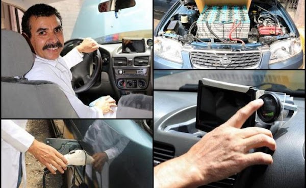 Profesor mexicano convirtió su auto de gasolina a eléctrico, recorre 25 km por 4 pesos. Profesor mexicano convirtió su auto de gasolina a eléctrico, recorre 25 km por 4 pesos.