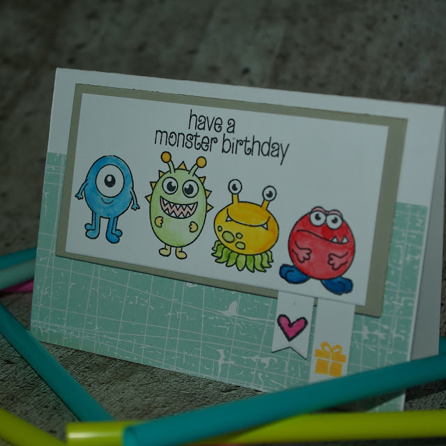 [DIY] Have A Monster Birthday!  Süße Monster-Geburtstagskarte aus einer anderen Welt
