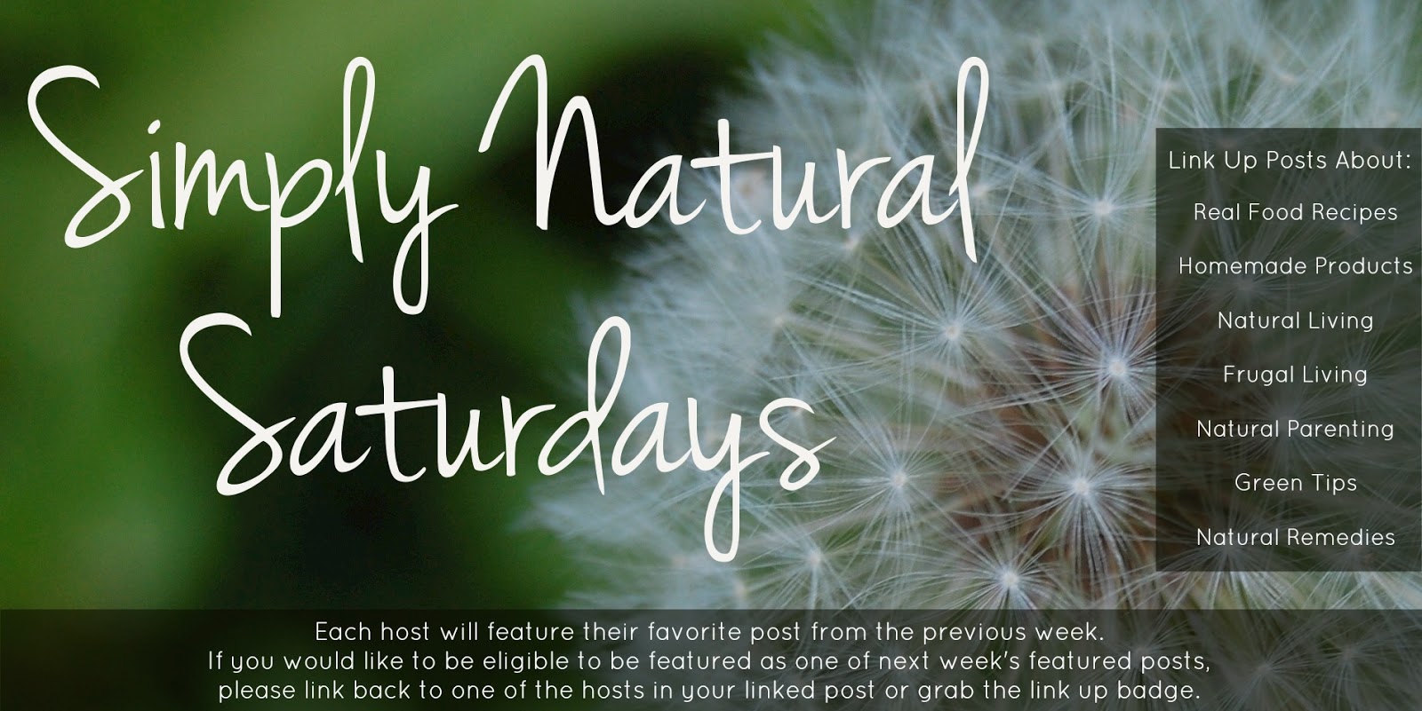 Simply Natural Saturdays: 5/17/14