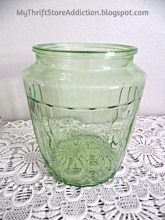 Vintage green glass