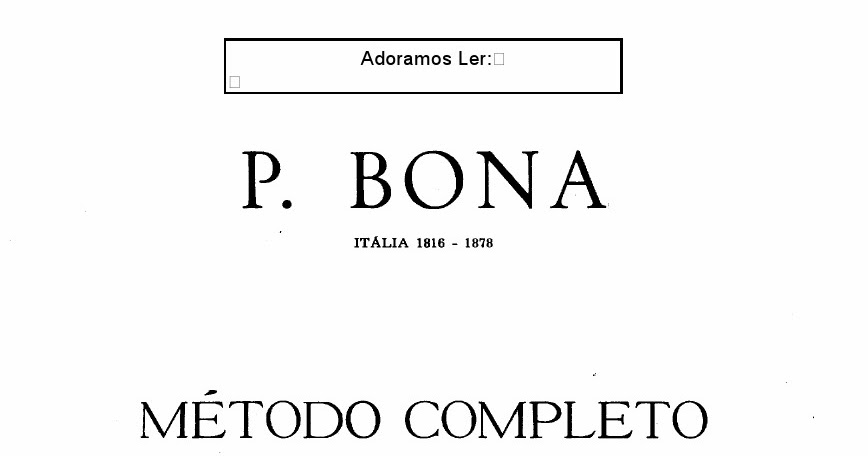 Bona Solfeggio Pdf