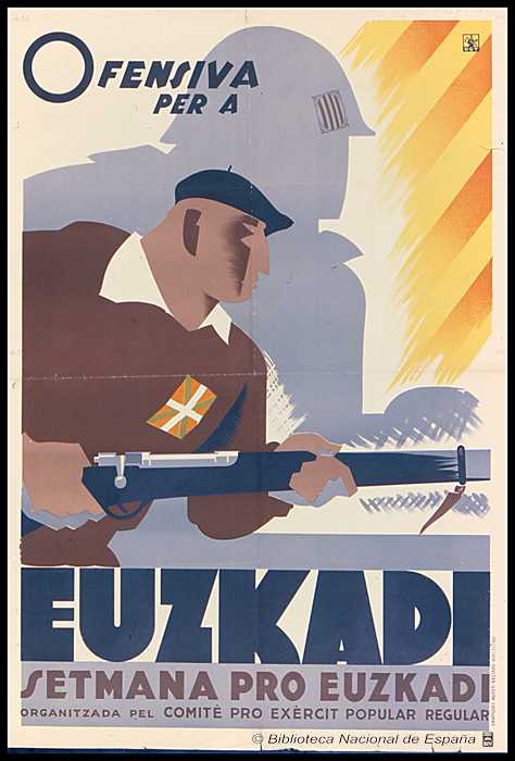 cartel de euskadi de guerra civil