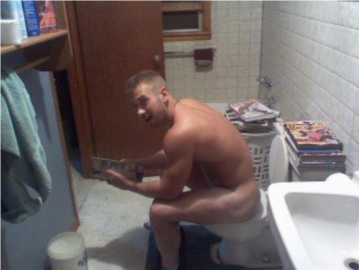 Naked On Toilet 82