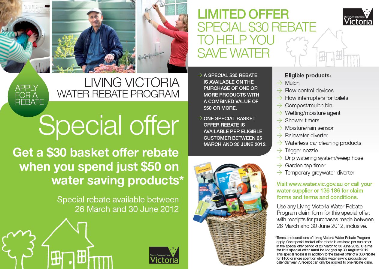 Victorian Government Water Saving Rebates