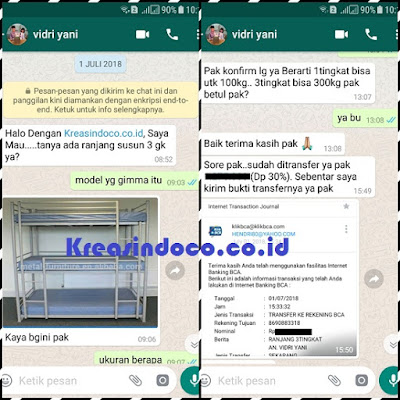 Ranjang Besi Susun 3 Pesanan Bu Vidri Jelambar Jakarta Barat Ranjang Besi Susun 3 Pesanan Bu Vidri Jelambar Jakarta Barat