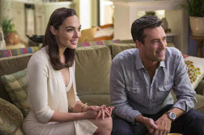 Jon Hamm and Gal Gadot in Keeping Up With the Joneses