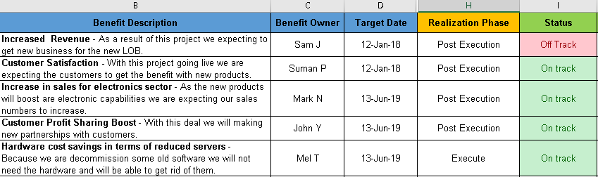 excel tracking template
