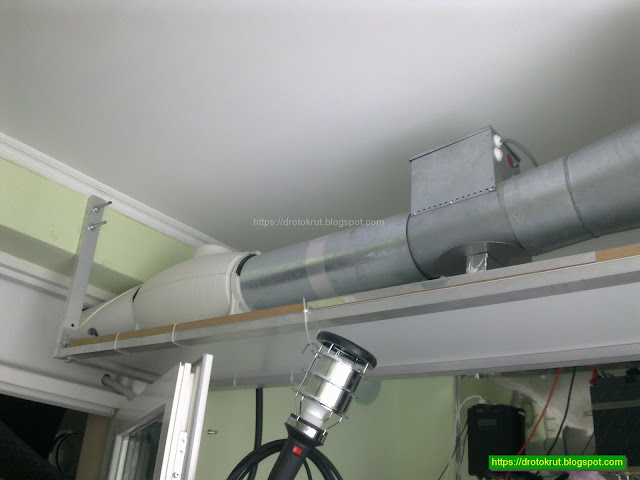 Supply ventilation system, the pressure side