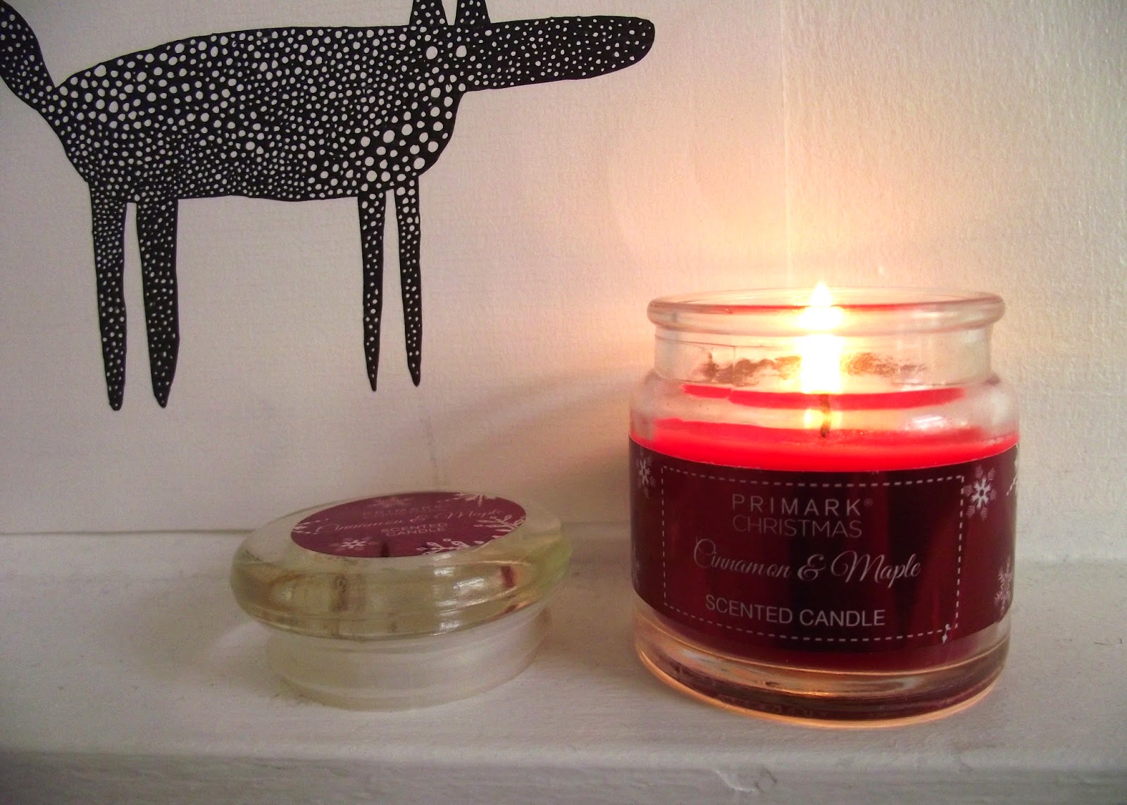 robynmakesthings primark cinnamon & maple christmas candle