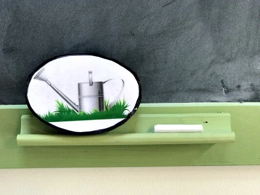 DIY chalkboard and eraser