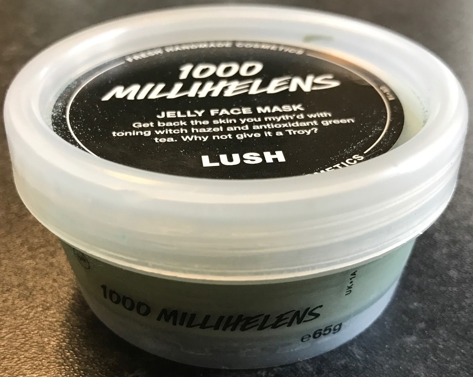 All Things Lush UK 1000 Millihelens Jelly Face Mask