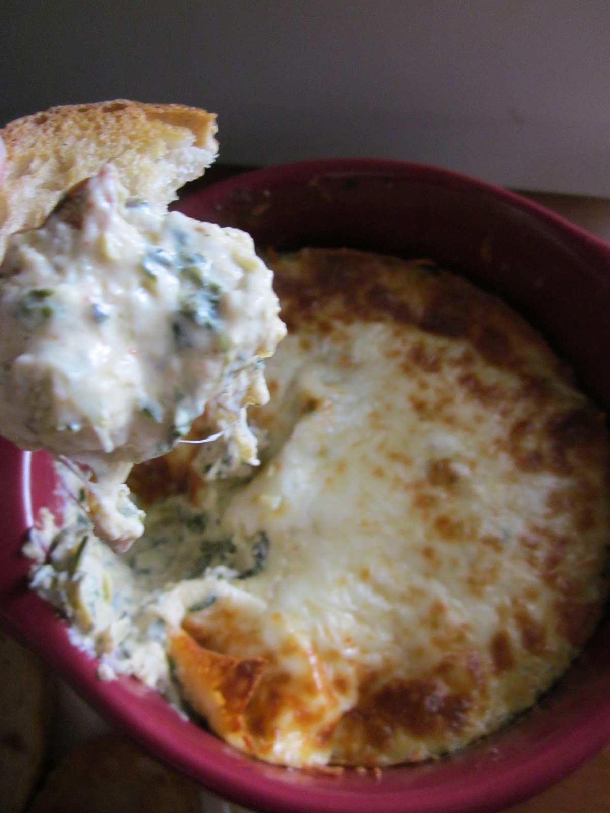 Sunday Snackday Spicy Spinach Artichoke Dip