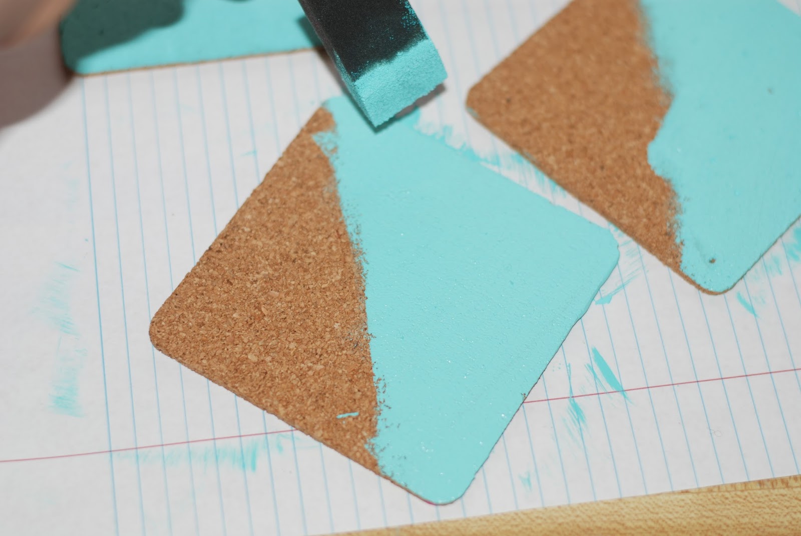 The Kitkat Studio DIY Colored Cork Board