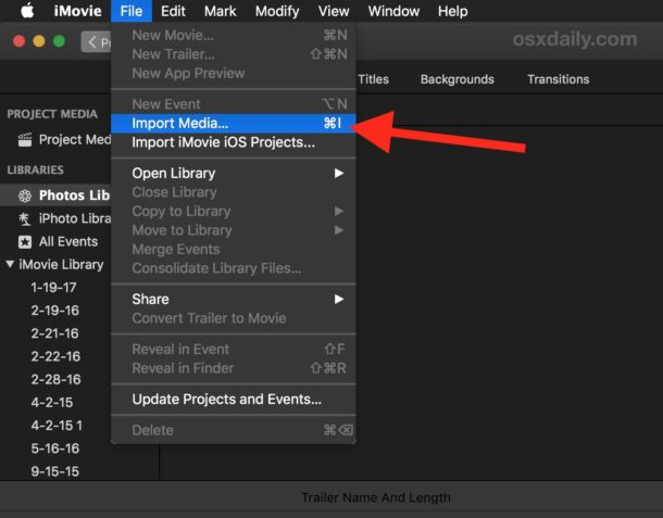 How to Record a Movie Directly Into iMovie on Mac