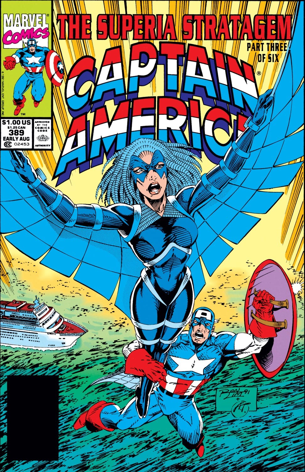 Read online Captain America (1968) comic -  Issue #389 - 1
