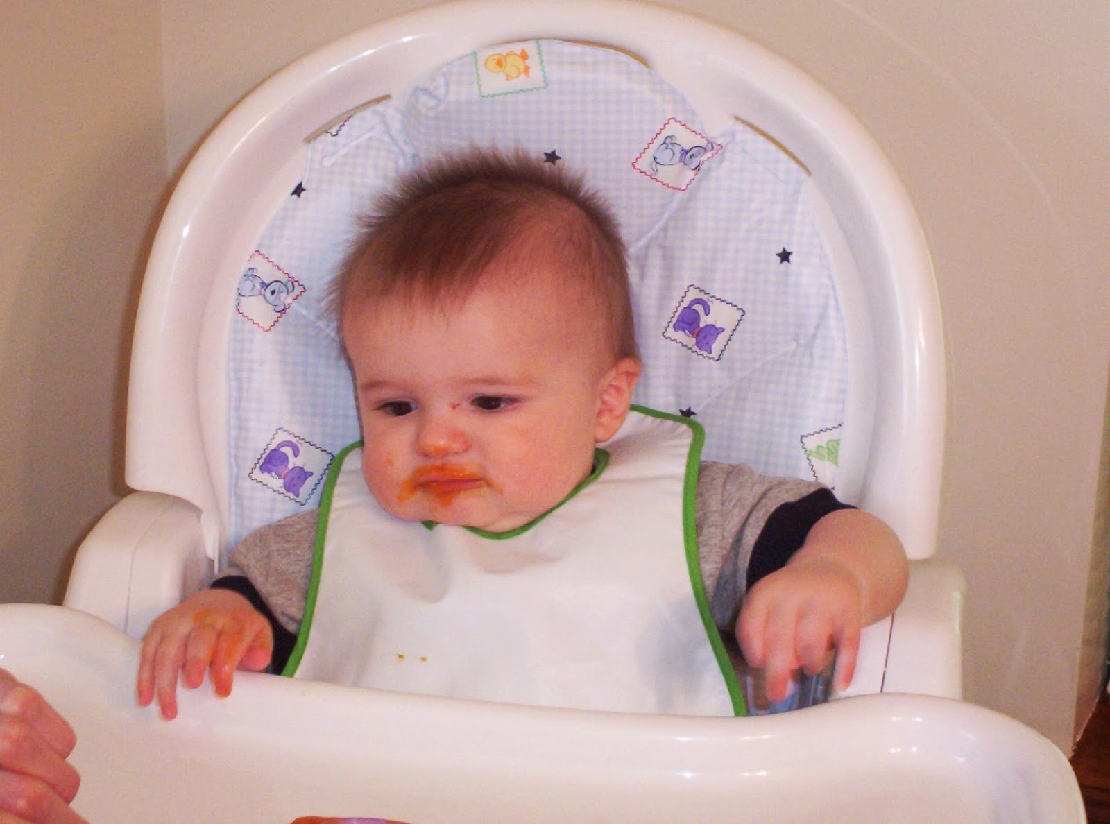 When Ethan and Madeline were Babies Tummy Time, Eating