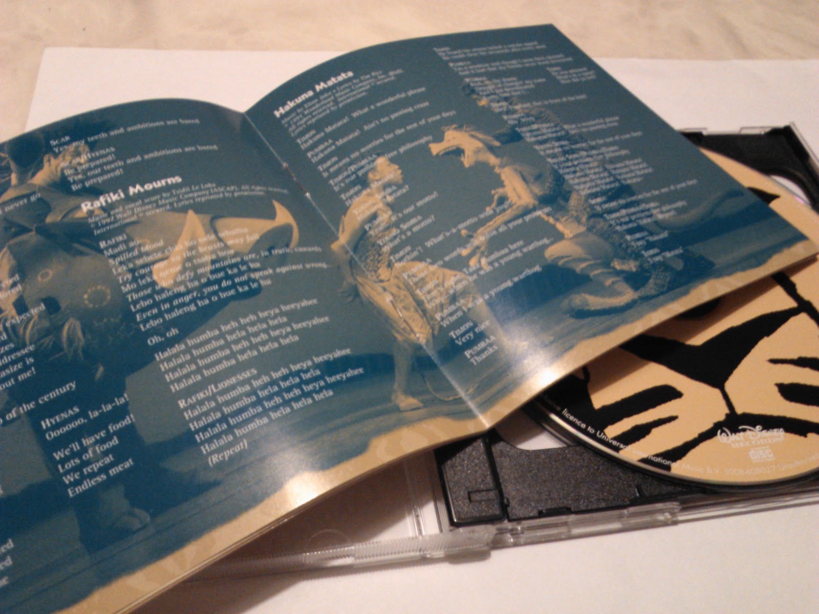 SingAPraise The Lion King Musical CD