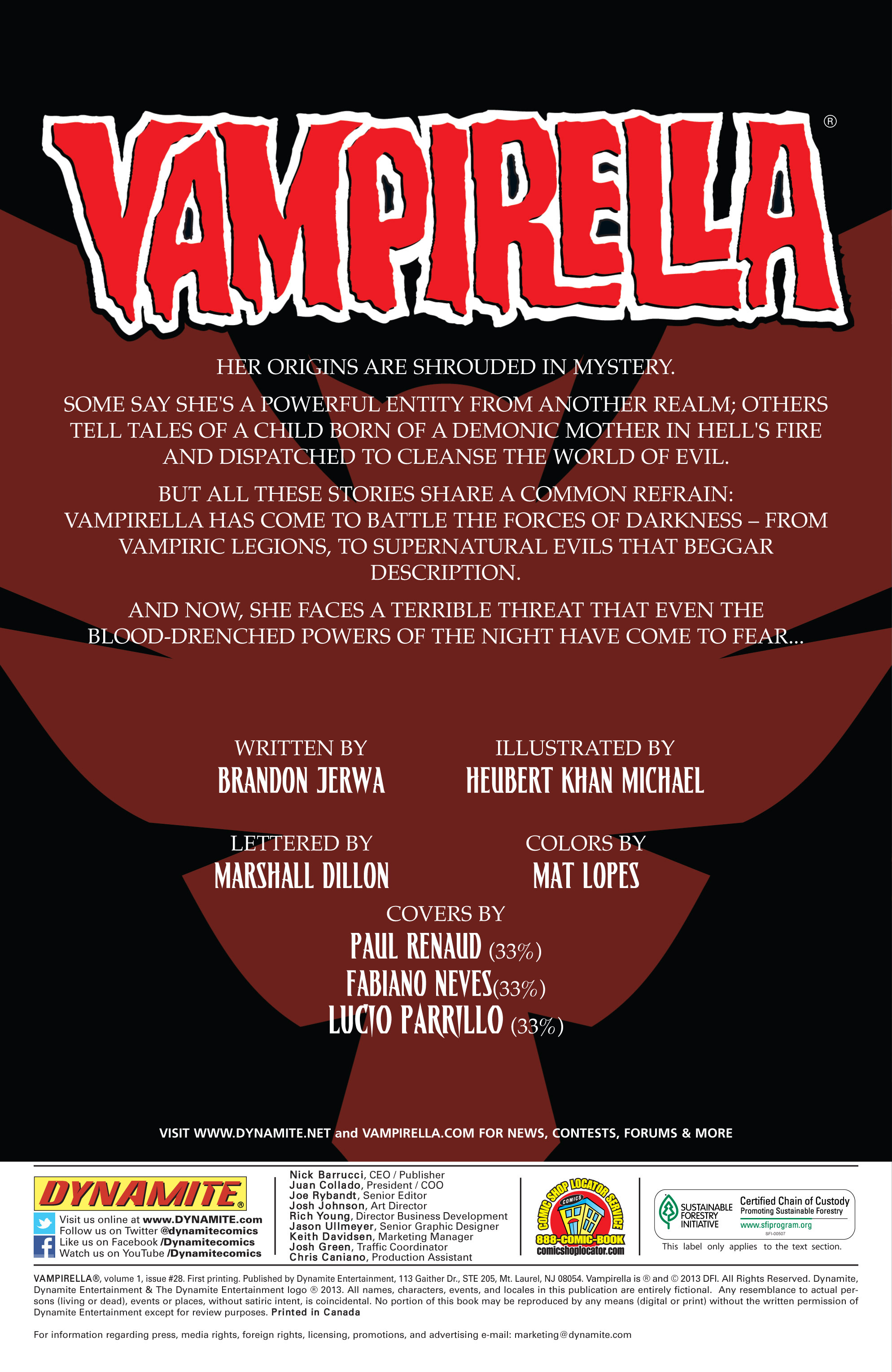 Read online Vampirella (2010) comic -  Issue #28 - 3