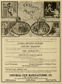 Ad for the Francois Villon movie serial authored by George Bronson-Howard