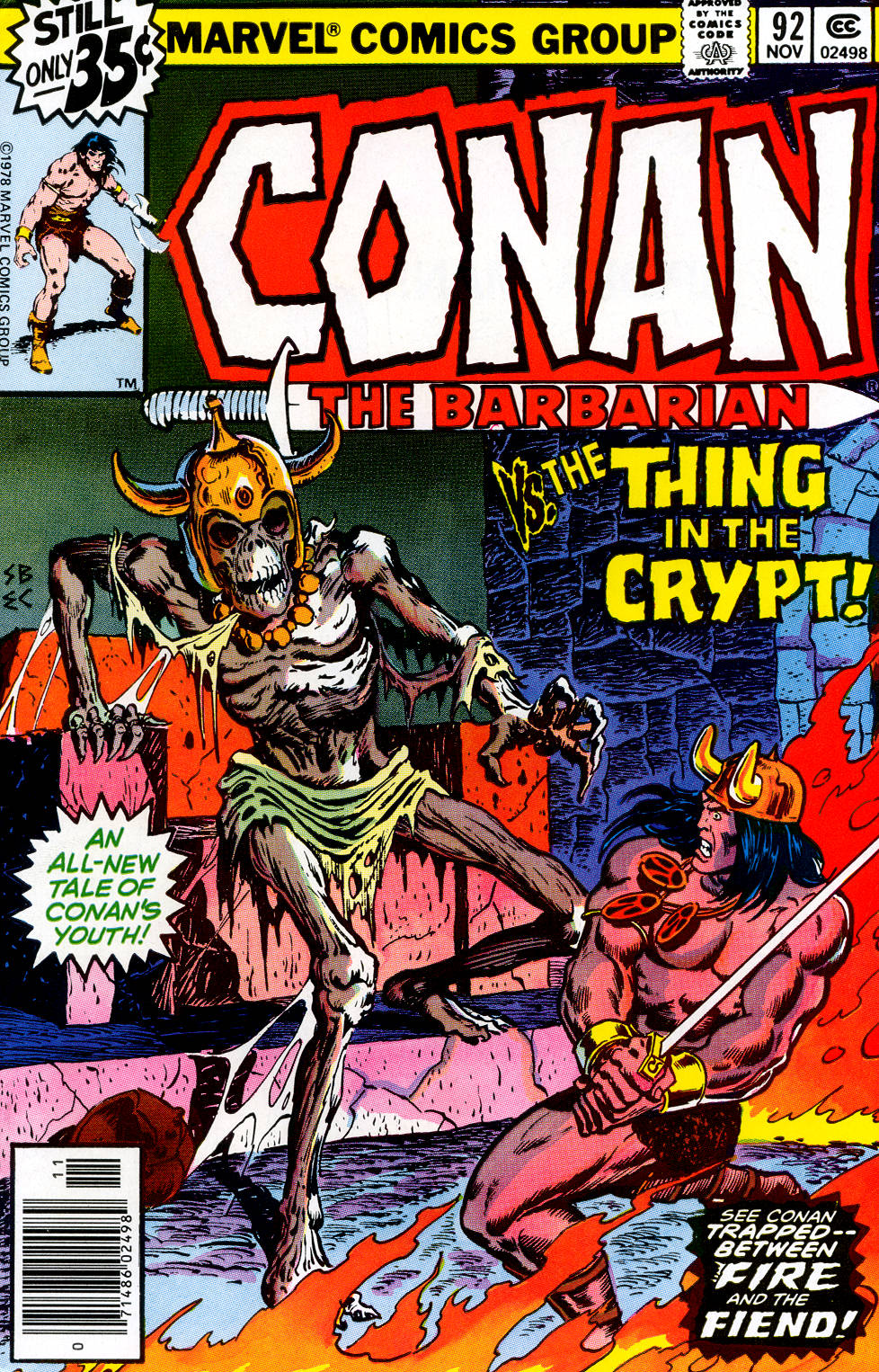 Read online Conan the Barbarian (1970) comic -  Issue #92 - 1