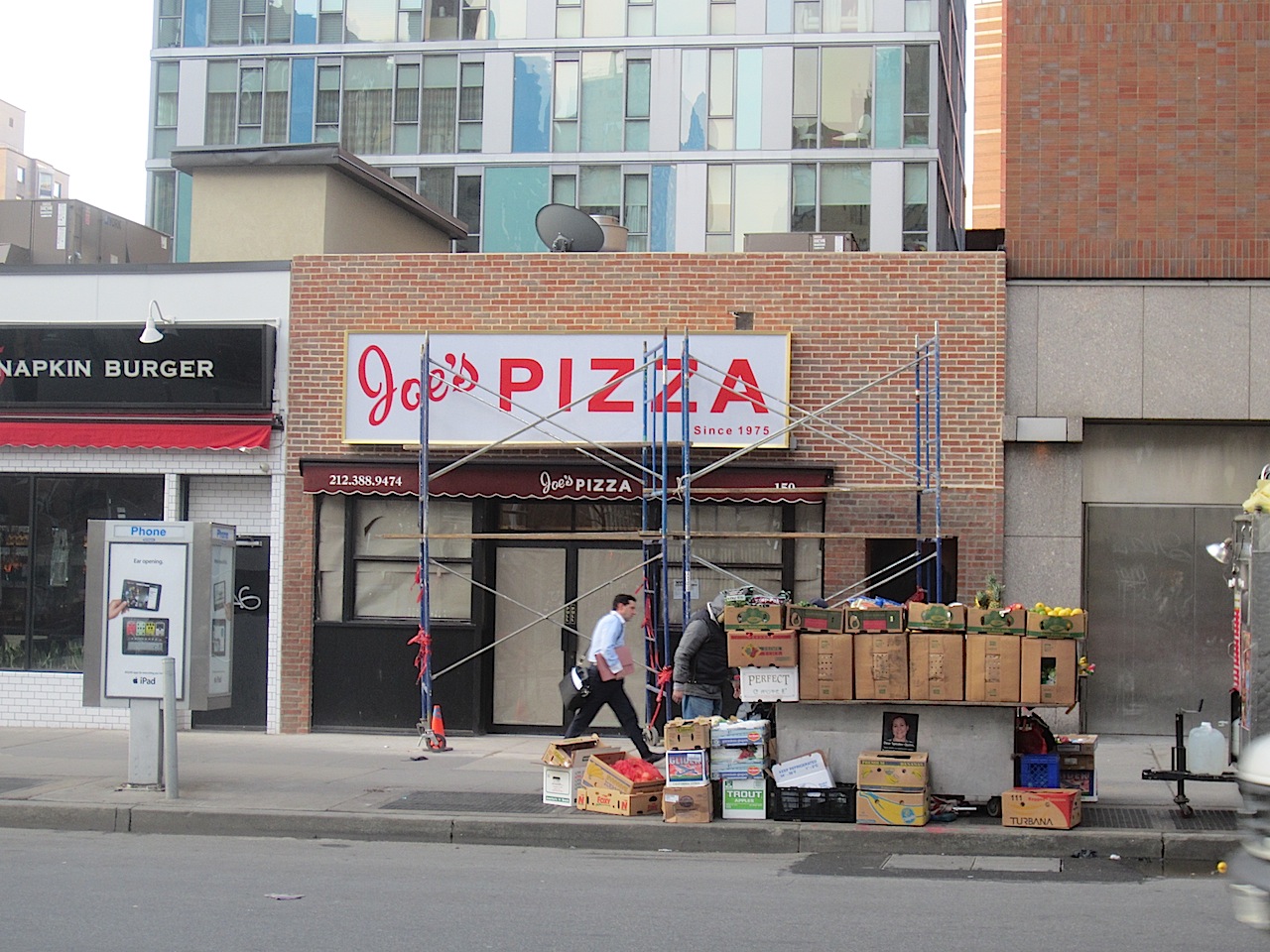 EV Grieve Here's your Joe's Pizza signage on East 14th Street