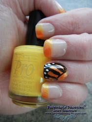 nail butterfly wing french finger ring tip