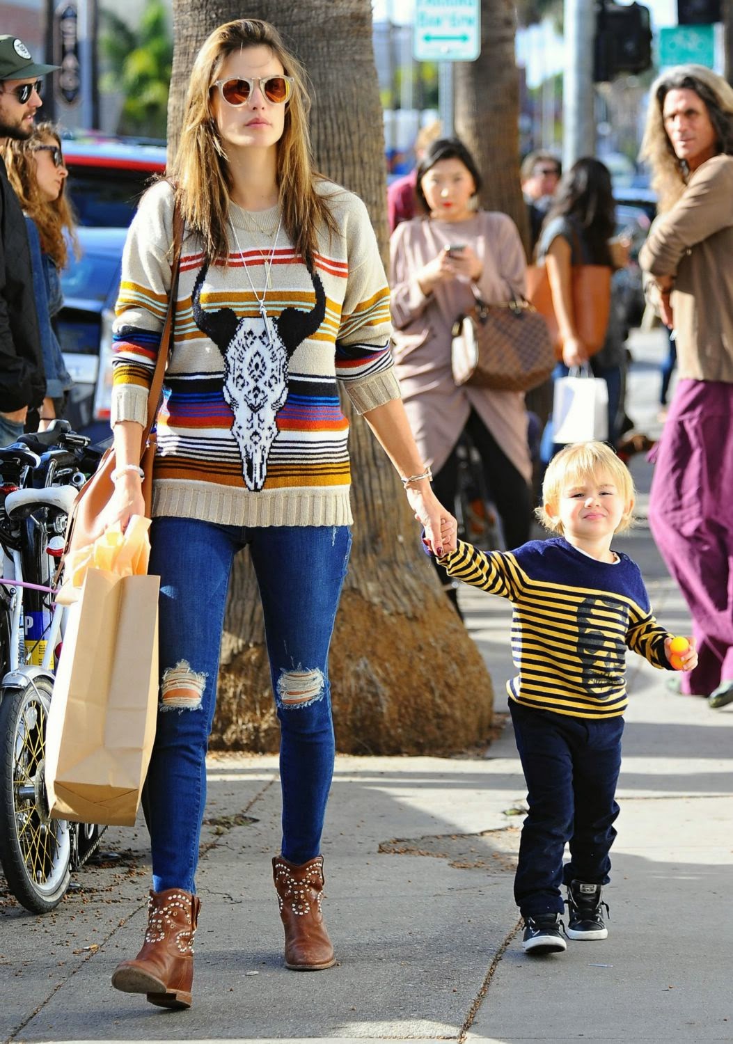 Shoe Game of the Stars: Isabel Marant Caleen Studded Boot - Alessandra