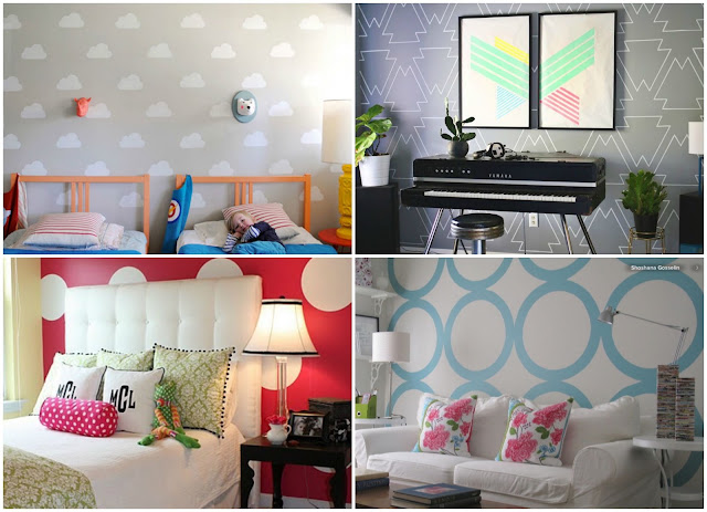 ideas diy pintura paredes stencil